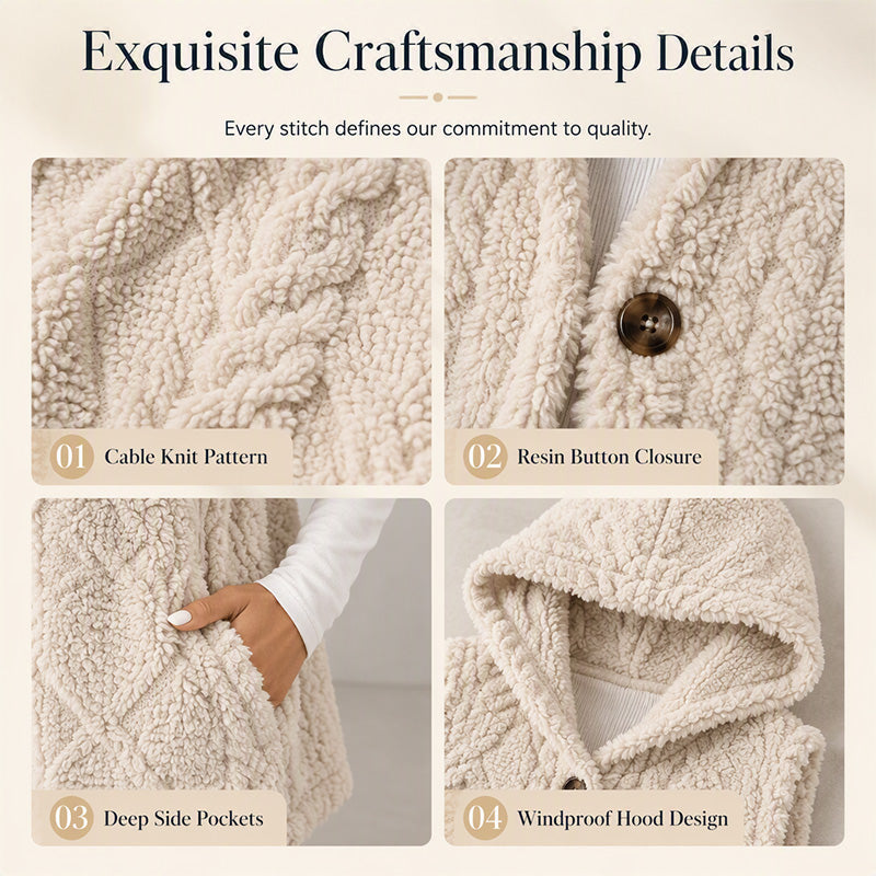 Women’s Cozy Warmth Hooded Vest|Free Shipping⚡