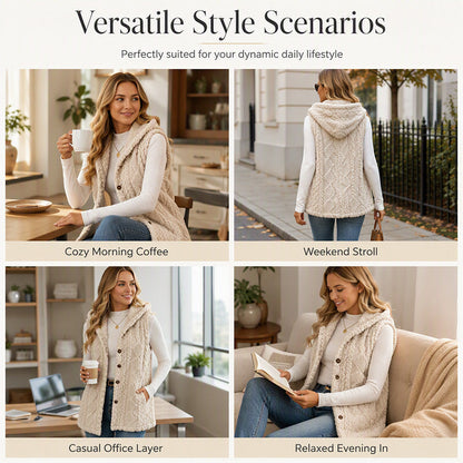 Women’s Cozy Warmth Hooded Vest|Free Shipping⚡