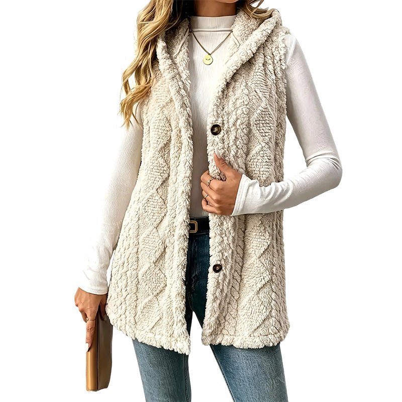Women’s Cozy Warmth Hooded Vest|Free Shipping⚡