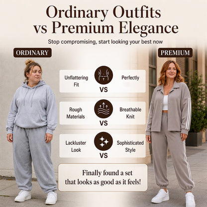 Women's Side Stripe Button-Down Shirt & Joggers Set