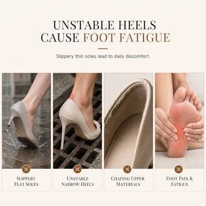Women's Chunky Block Heel PU Leather Shoes