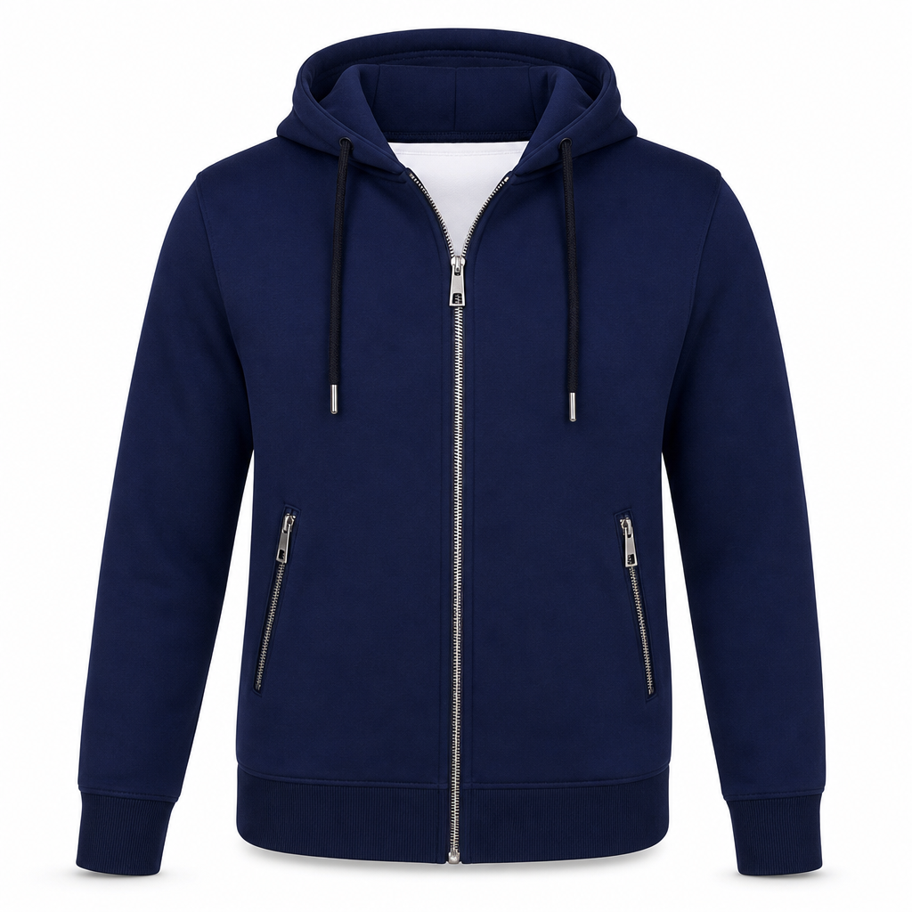 Women's Premium Full Zip Hooded with Zipper Pockets