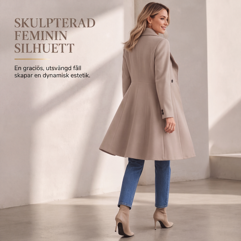 🍂Höstens exklusiva erbjudande|Elegant Mellanlång Kappa för Dam – Skräddad Siluett & Tidlös Stil🧥