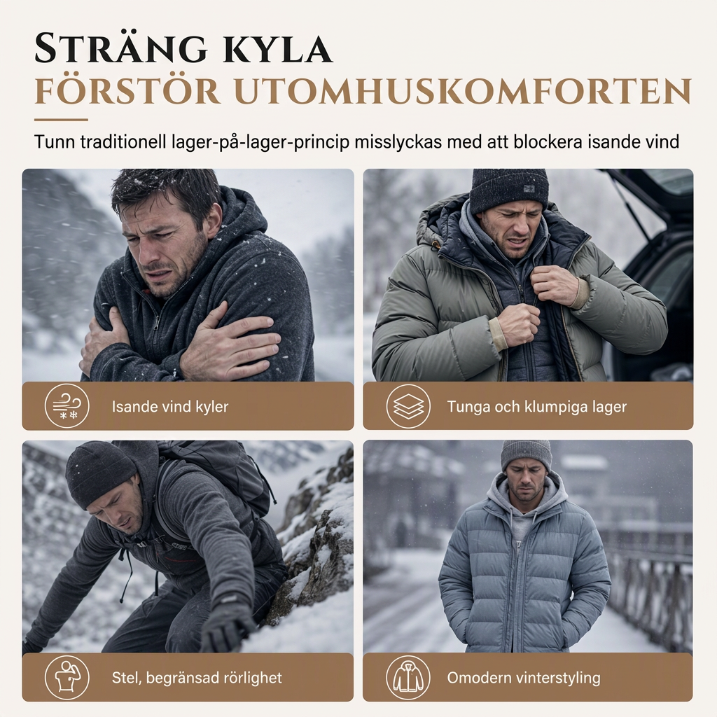 🧥Herrluva med fleecefoder för vinter, jacquardmönstrad, långärmad pullover-tröja för avslappnad utomhusbruk