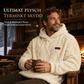 🧥Herrluva med fleecefoder för vinter, jacquardmönstrad, långärmad pullover-tröja för avslappnad utomhusbruk