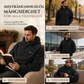 🧥Herrluva med fleecefoder för vinter, jacquardmönstrad, långärmad pullover-tröja för avslappnad utomhusbruk