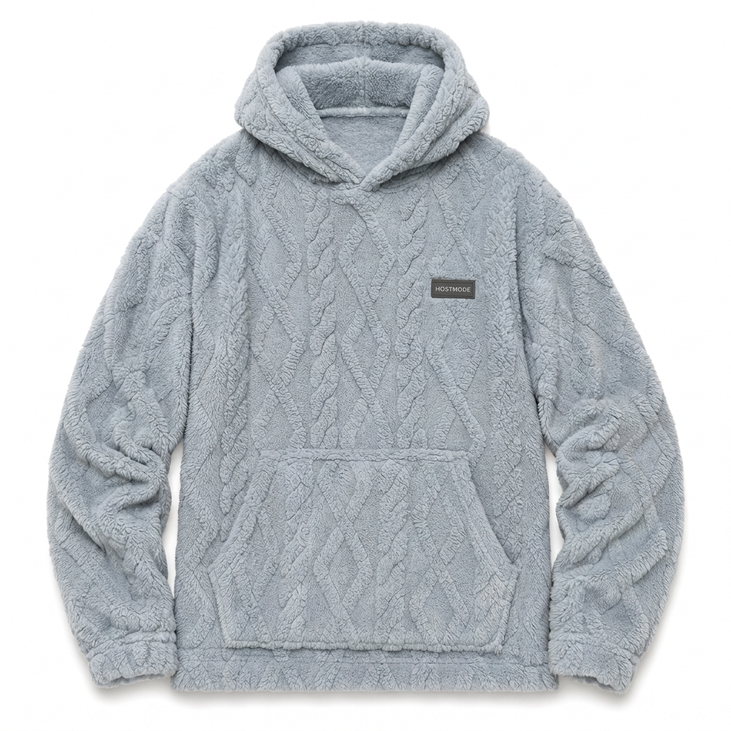 🧥Herrluva med fleecefoder för vinter, jacquardmönstrad, långärmad pullover-tröja för avslappnad utomhusbruk