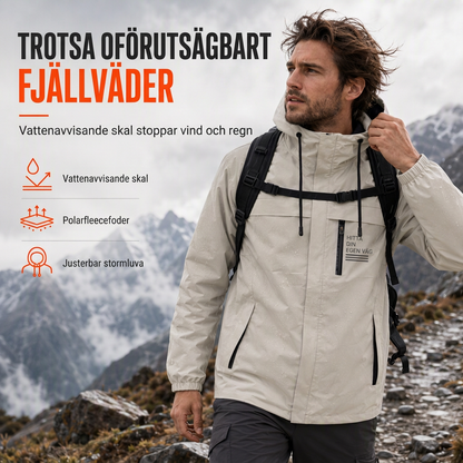 🌧️ Väderskydd, mångsidig för vardagen | Vindjacka med avtagbar huva för män
