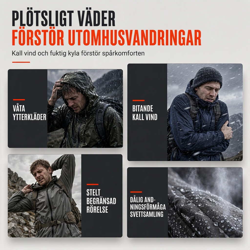 🌧️ Väderskydd, mångsidig för vardagen | Vindjacka med avtagbar huva för män