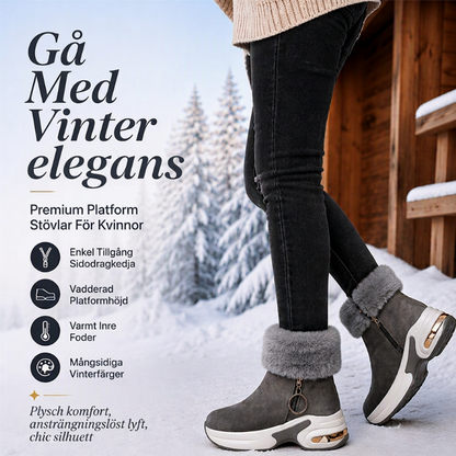 Varma Vinterstövlar Dam – Halkfria Vinterskor med Mjukt Foder och Bekväm Passform🌸